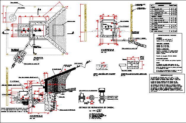 Captacion para agua potable de ladera