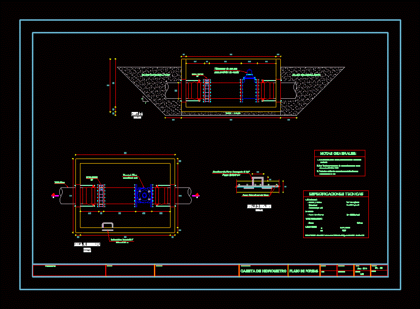 Caseta de hidrometro