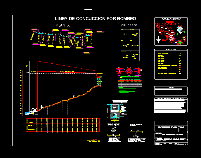 Linea de conduccion por bombeo