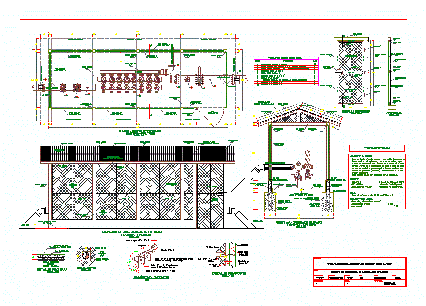 Caseta de filtrado riego presurizado