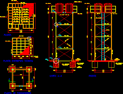 Torre y tanques para agua potable