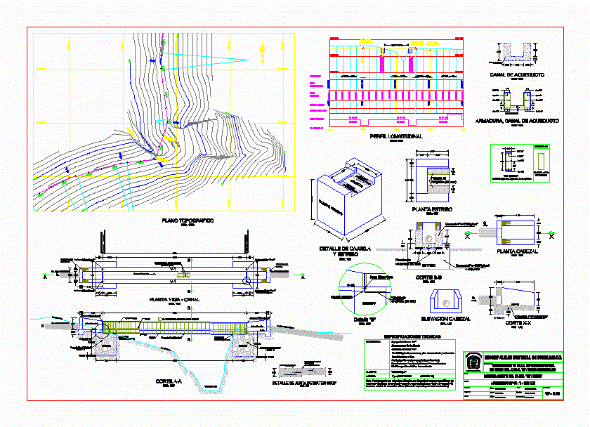 Planos detalles de acueducto