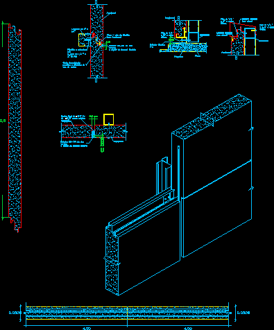 Sistema de paneles dwg