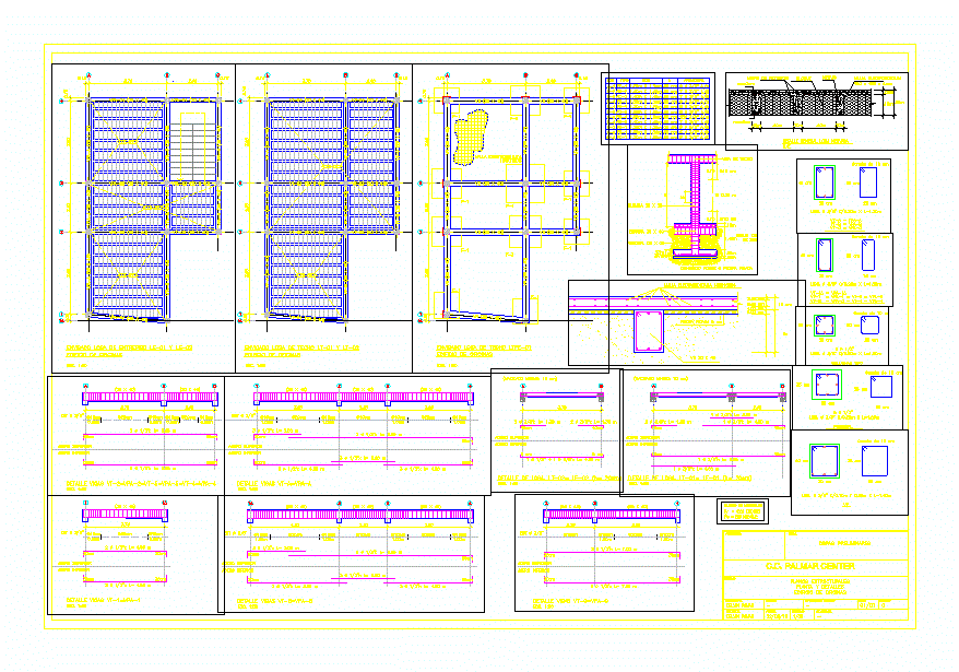 Estructura edificio oficina dos platas