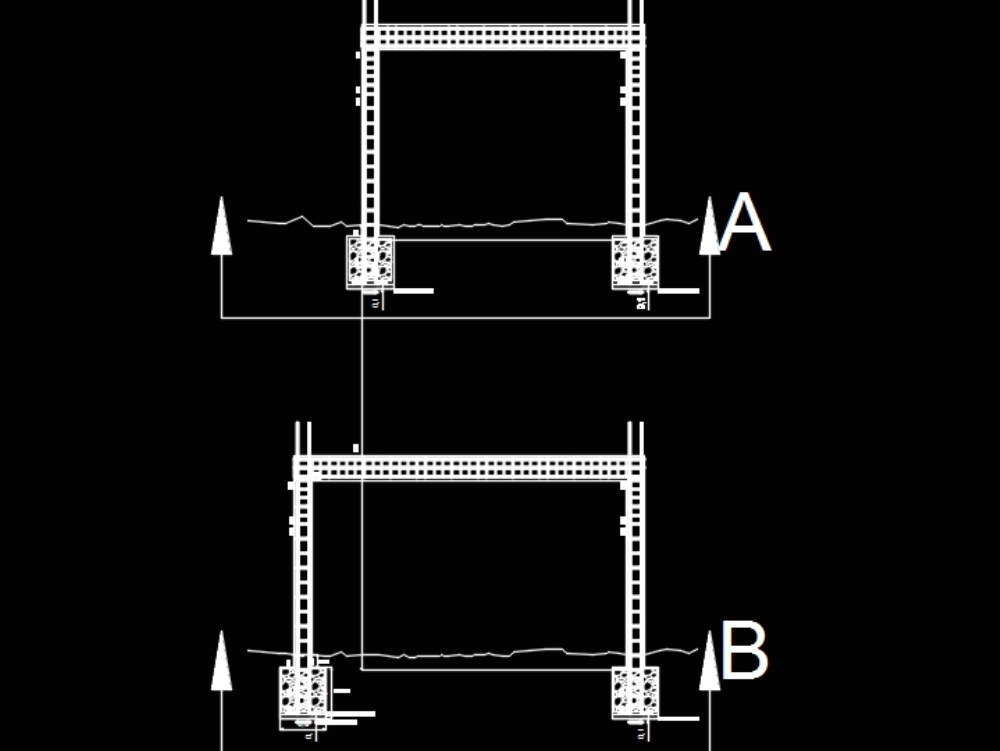 Design of columns for a three-story house