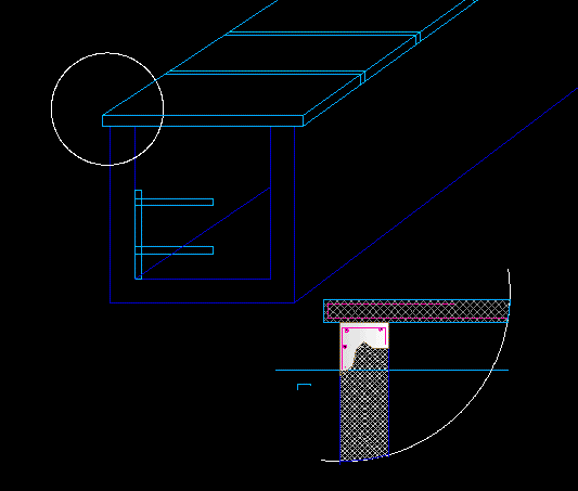 Cubierta de concreto con cable trange