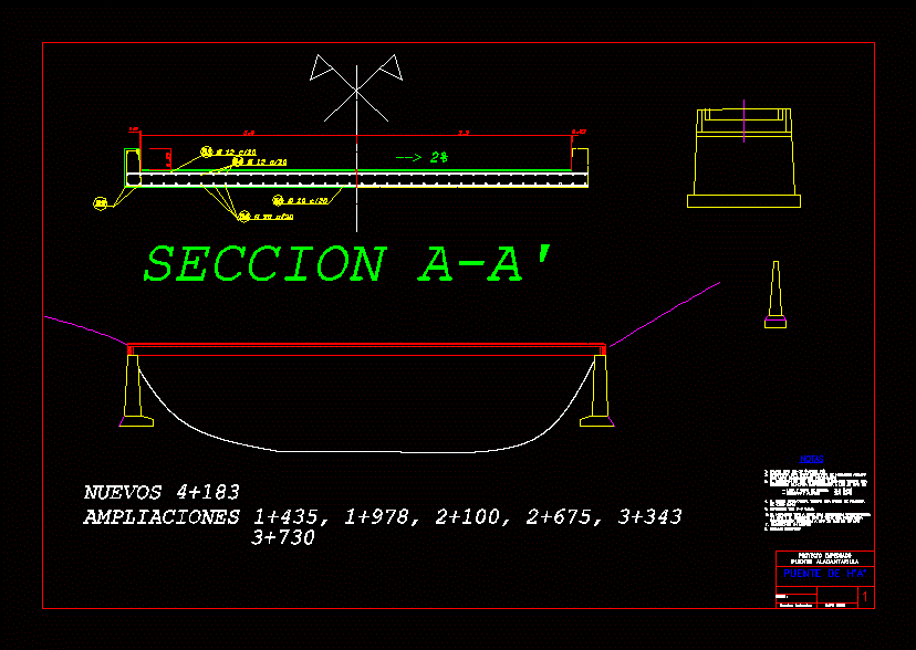 Puente diseno de hormigon