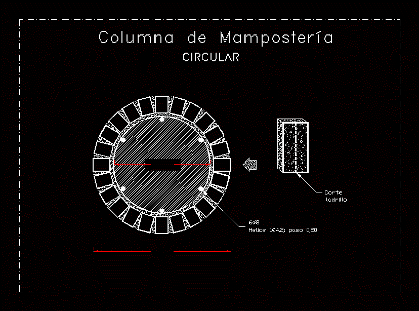 Columna de mamposteria