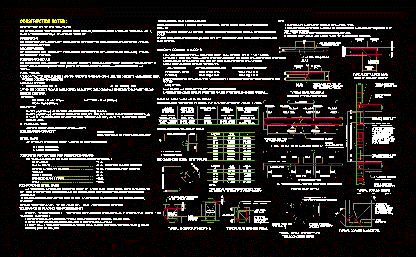 Estructurales de hormigon detalles