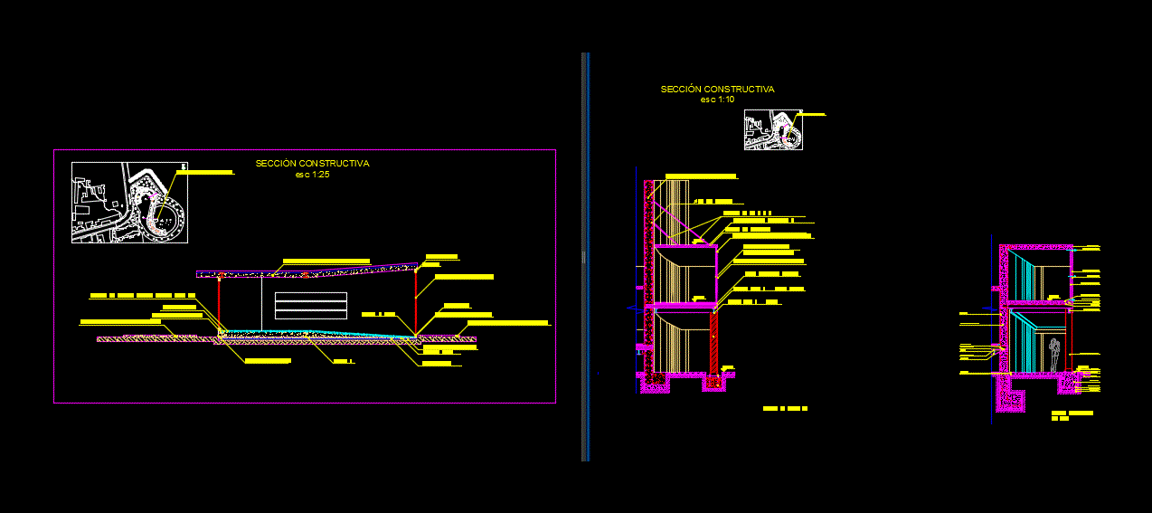 Seccion constructiva guarderia