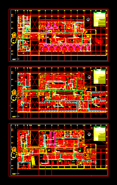 Instalaciones de un hospital complejo