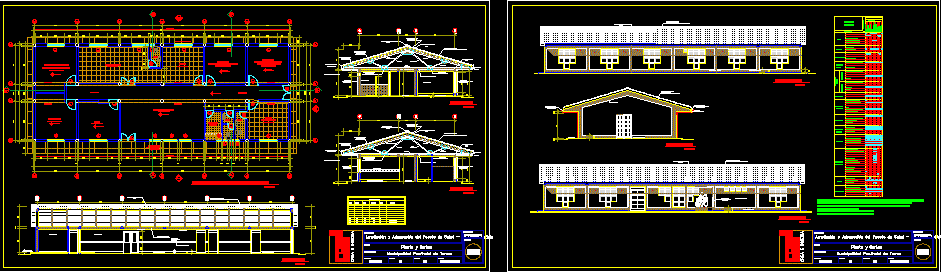 Arquitectura puesto de salud tipo sierra