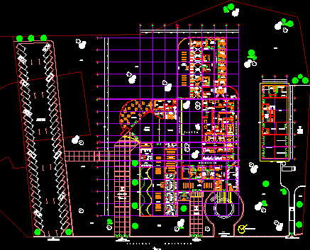 Planta arquitectonica de hospital infantil