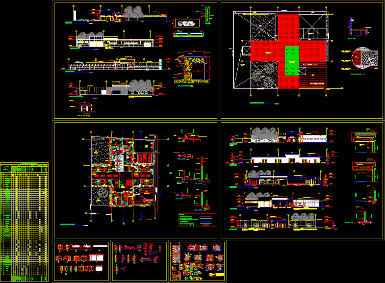 Planos Completos de Hospital con Detalles Técnicos