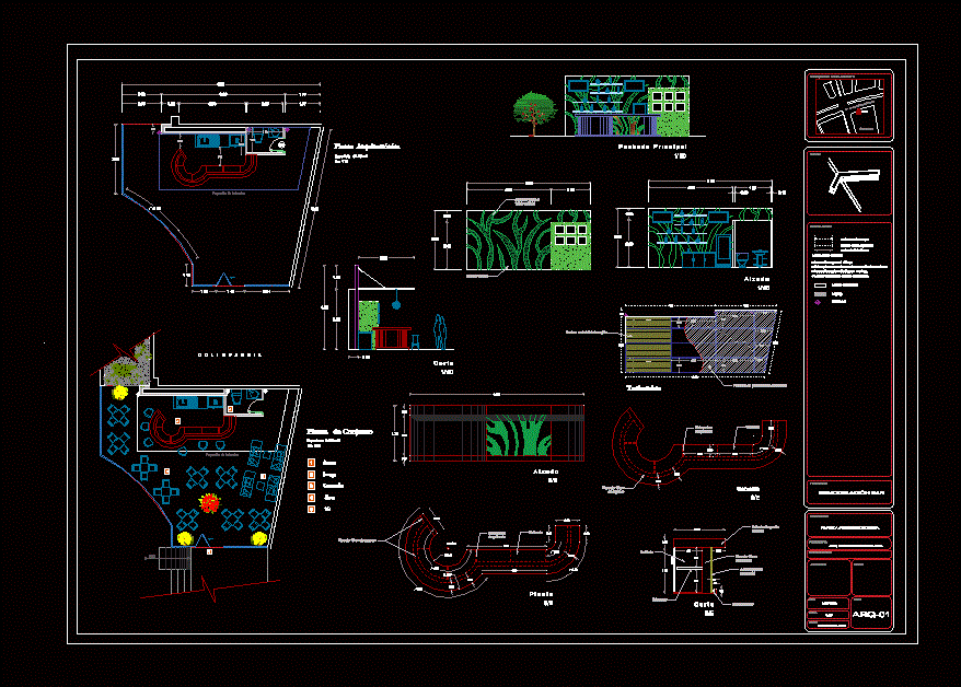 Restaurante bar - autocad