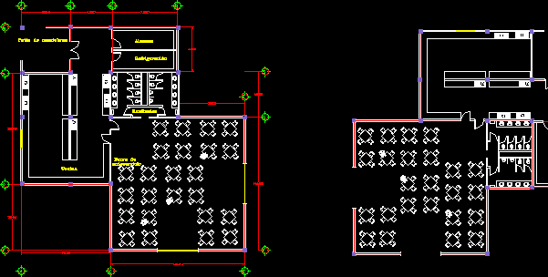 Planos de restaurante