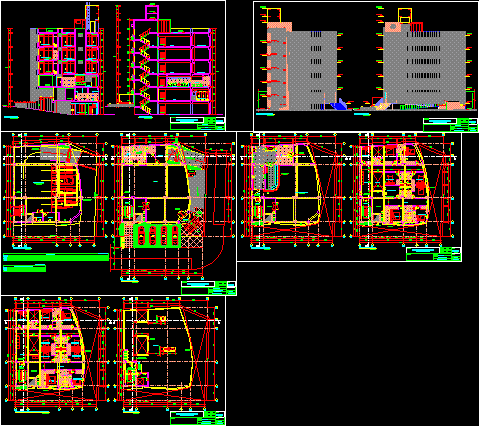 Planos de Hostal Multinivel en Lima