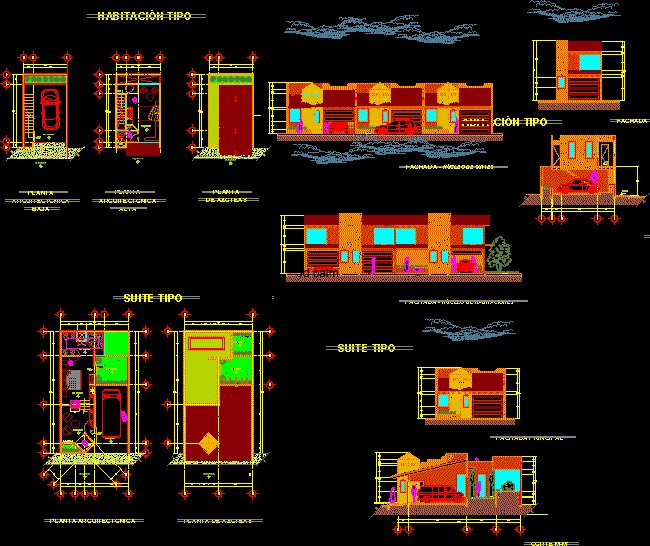 Planos de Habitaciones y Suites de Motel