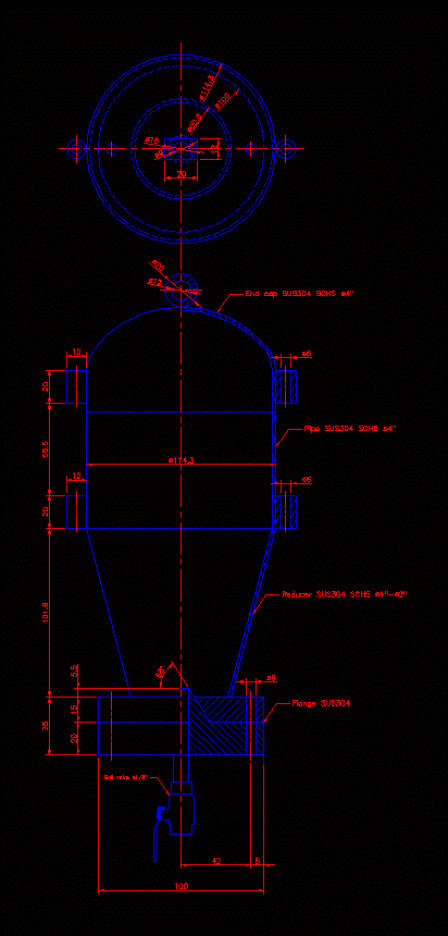Vaso di campionamento / vaso di design / campionamento per prelevare il campione nel serbatoio di stoccaggio di tutti i livelli