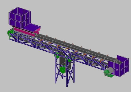 Conveyor belt for 3d mining