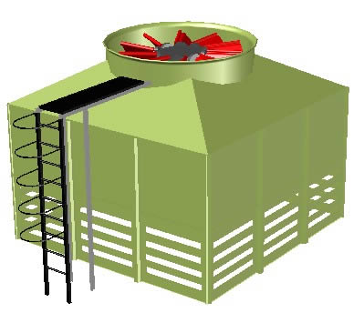 3d cooling tower