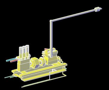Pompa per l'industria degli idrocarburi 3d