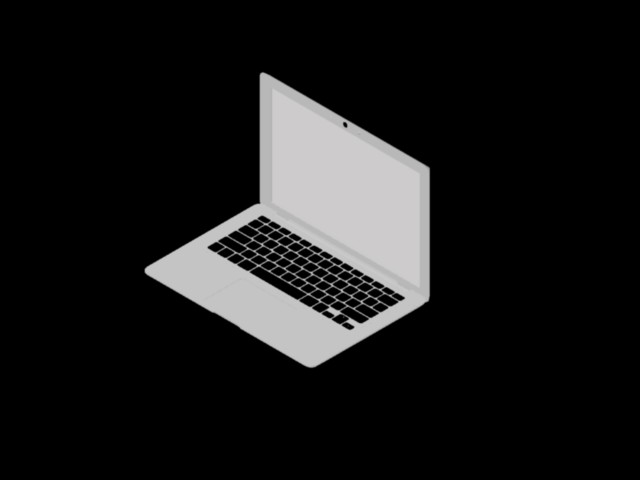 Macbook modello 3d