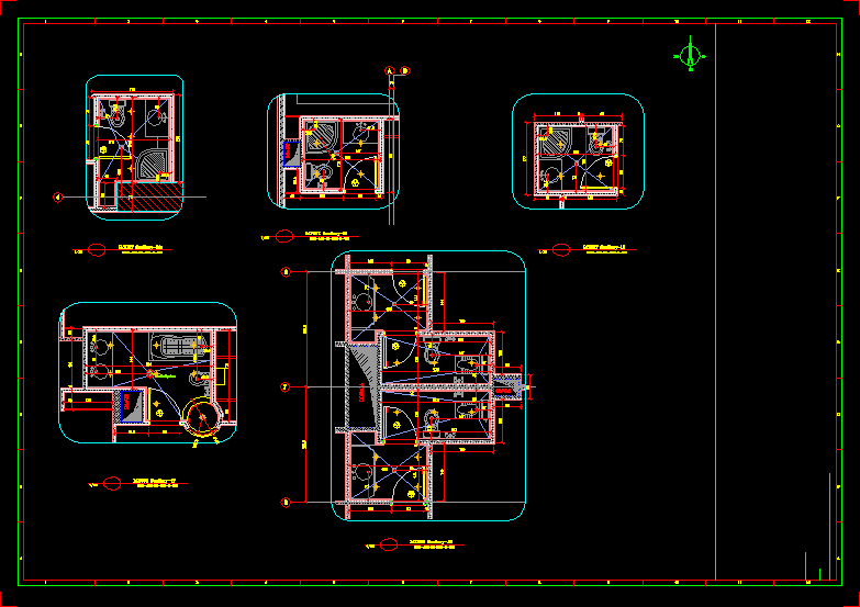 Proyecto Sanitario - Distribución de Áreas y Detalles