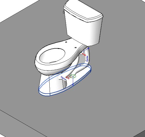 toilette à dos