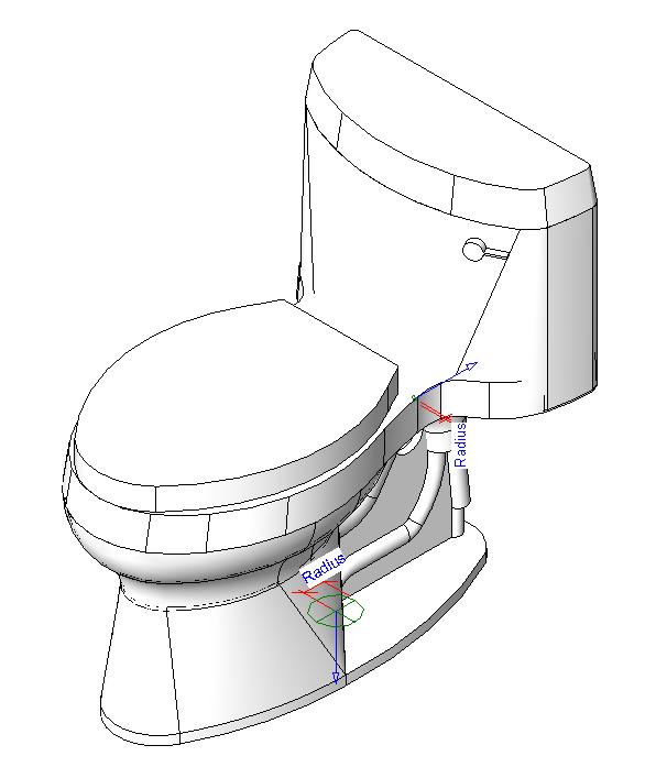 Inodoro con Mochila - 3D - Kohler Comfort Height Cimarron