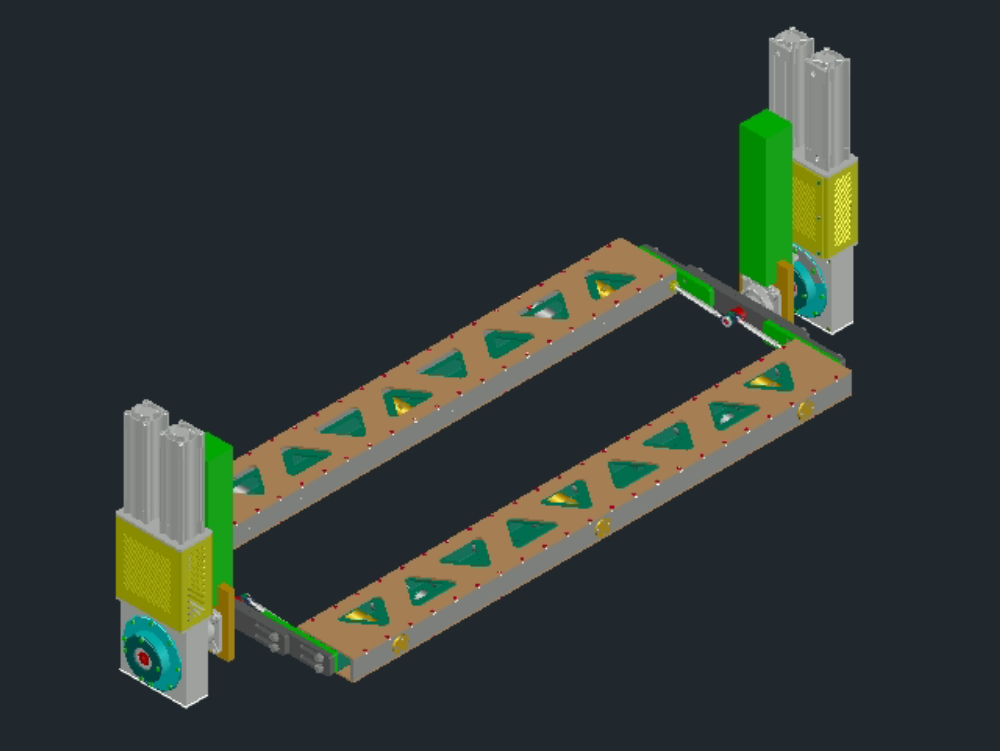 Rotary Table for Brick Bundles in DWG (2.91 MB) | CAD Library