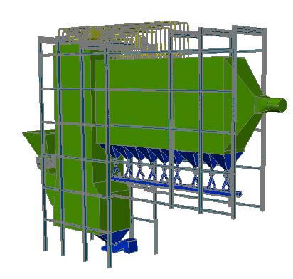 Conjunto horno-caldera 3d