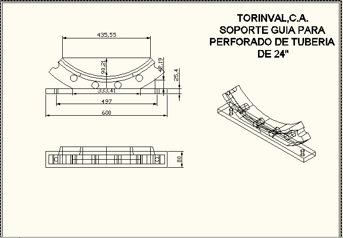 Soporte para mecanizado de tubos