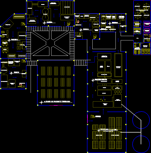 Usine de riz : zone de production