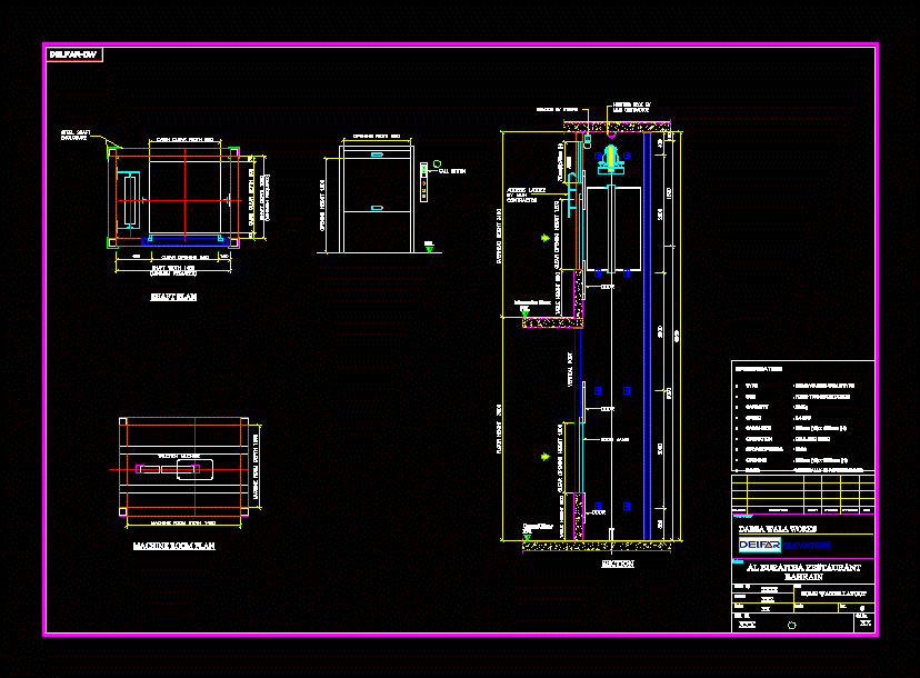 Otis Elevators Dwg Section For Autocad • Designs Cad 5FC