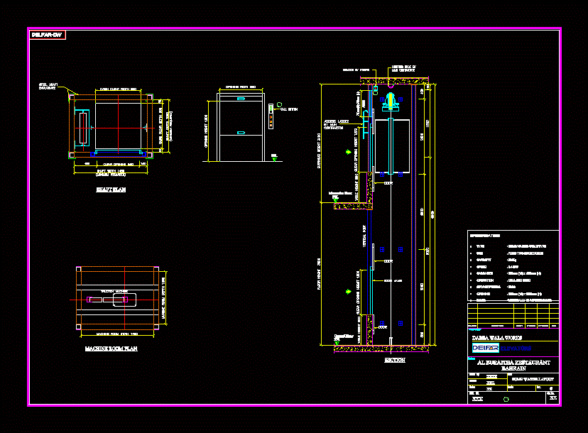 Ascensore In AutoCAD Libreria CAD