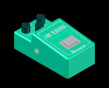 Pedale overdrive 808 - 3d