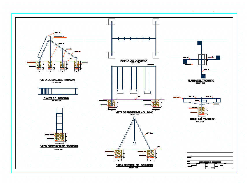 Jogo infantil em AutoCAD, Baixar CAD Grátis (54.61 KB)