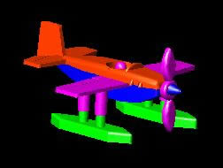 3D-Spielzeugflugzeug