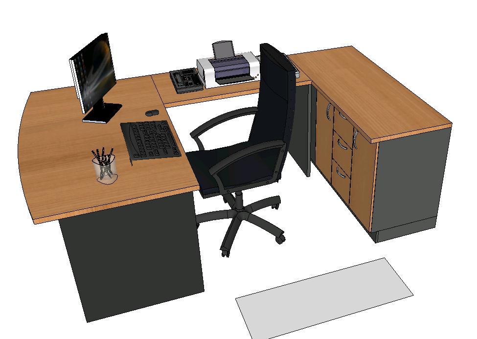 3d formal desk