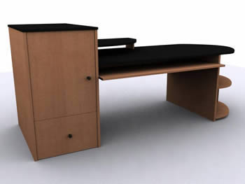 3d computer table