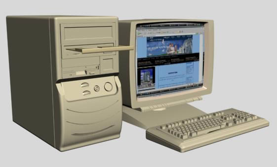 vecchio computer 3d