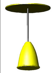 3D-Deckenlampe