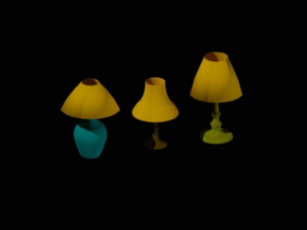 lâmpadas 3D