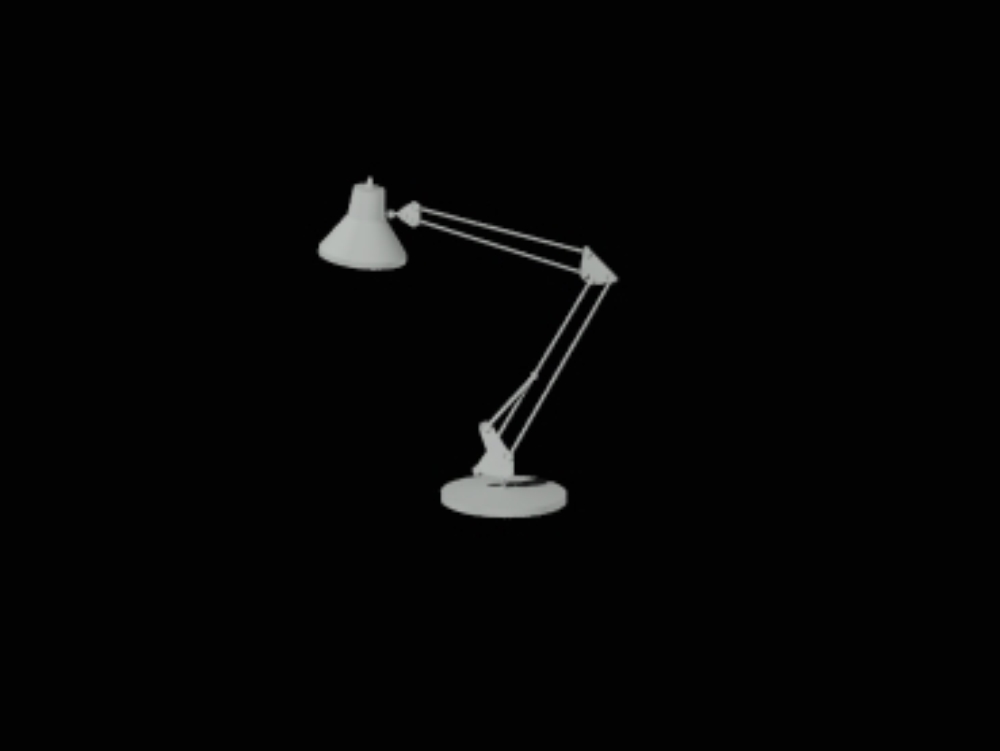 lâmpada de escritório 3d