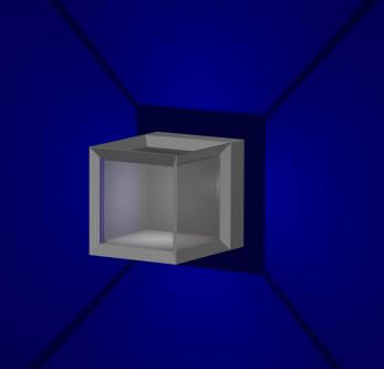 Luminaria pared cubo
