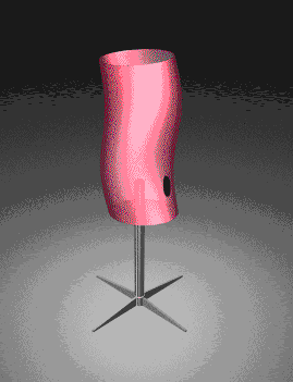 Lampada 3d - materiali applicati