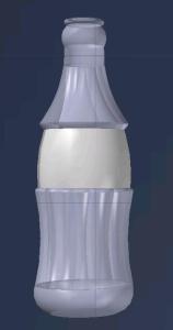 bottle container in 3d