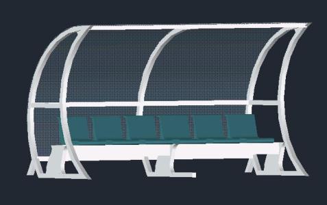 Substitute bench 3d