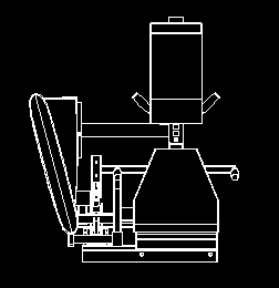 Máquina de gimnasio - Dibujo CAD